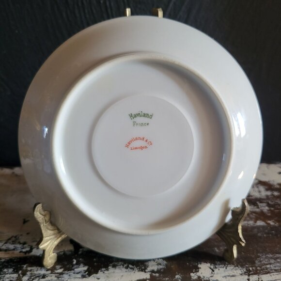 Antique Haviland Limoges France White Gold with Gold Detailing - Picture 4 of 4